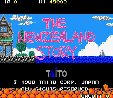 The NewZealand Story (Japan) screen shot title